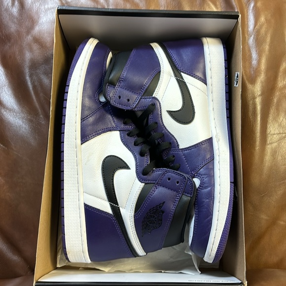 Jordan 1 Retro High Court Purple White - Picture 4 of 6
